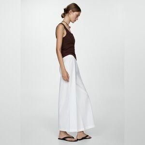 Mango wide leg pants
